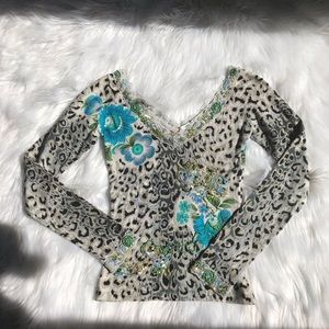 CACHE  beaded long sleeve